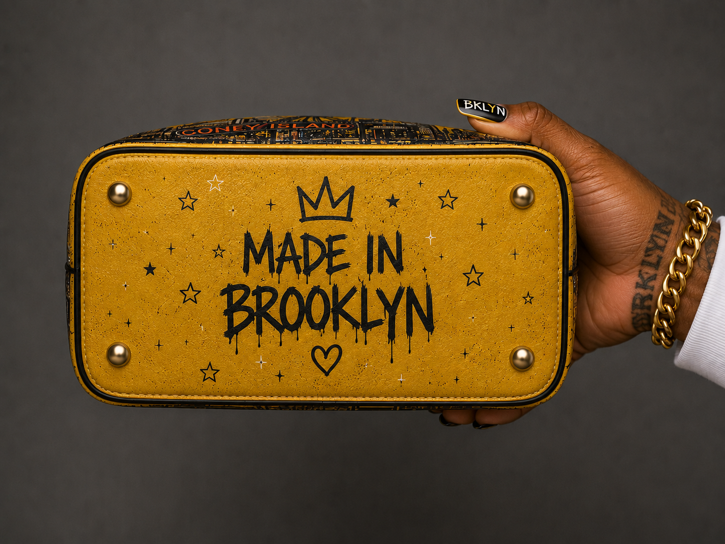 Q Line Brooklyn Drawstring Bag