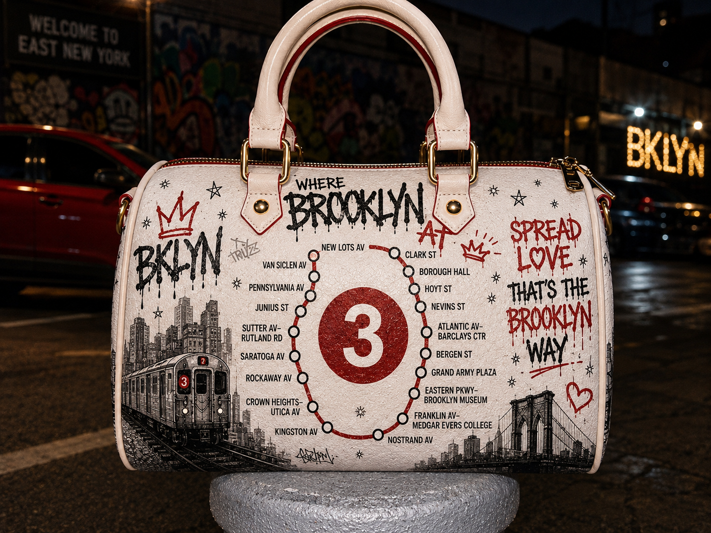Borough Bags™ Brooklyn 3 Line Mini Duffle