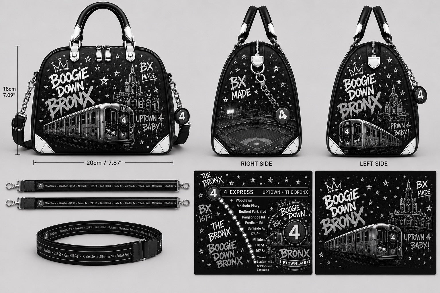 Boogie Down Bronx 4 Train Duffle Bag