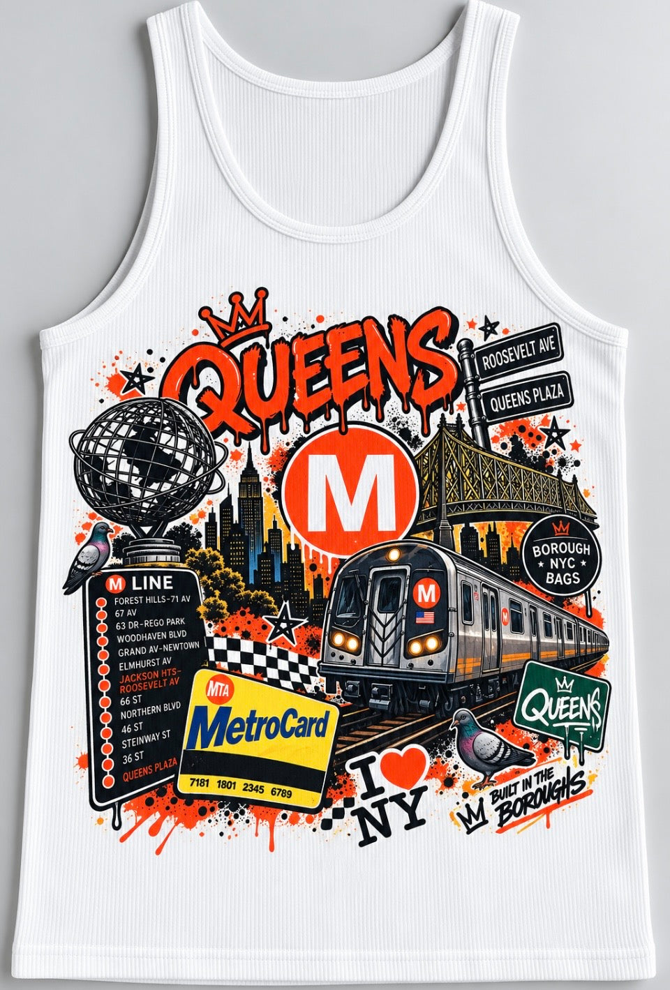 NYC Train Tank Tops – Choose Your Line & Size 🚇🗽