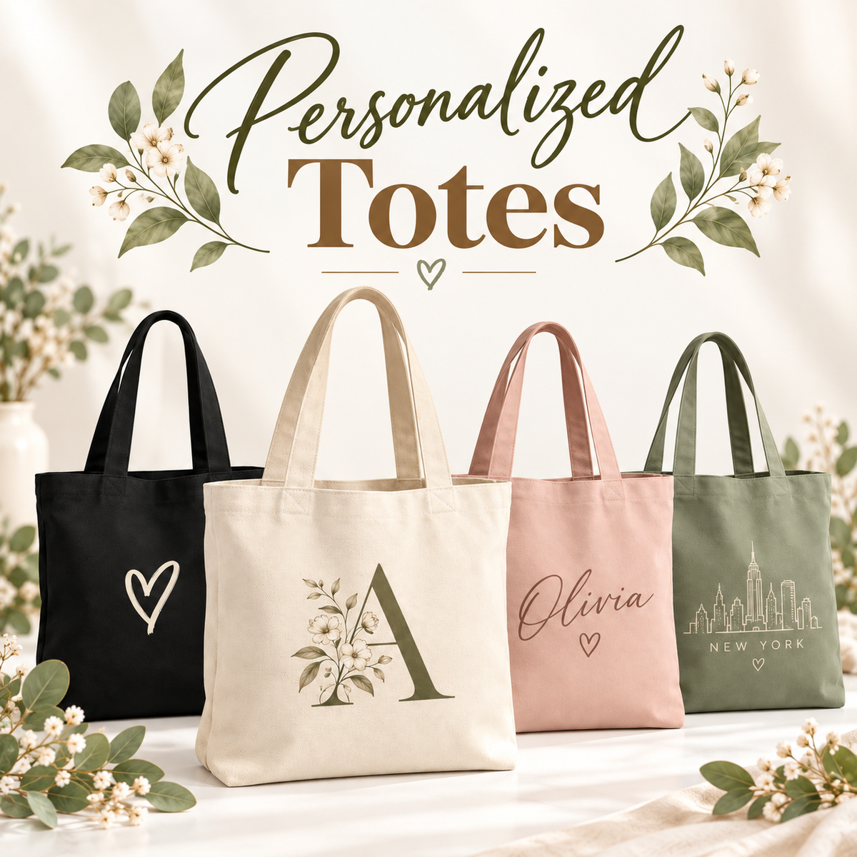 👜✨ PERSONALIZED TOTES