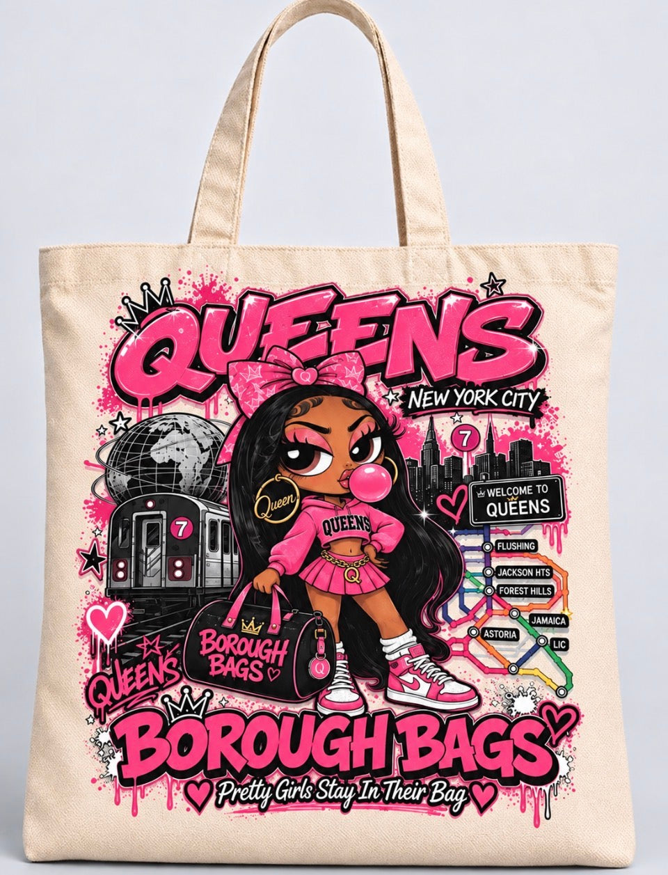 NYC Train Tote Bags – Pick Your Line 🚇🗽
