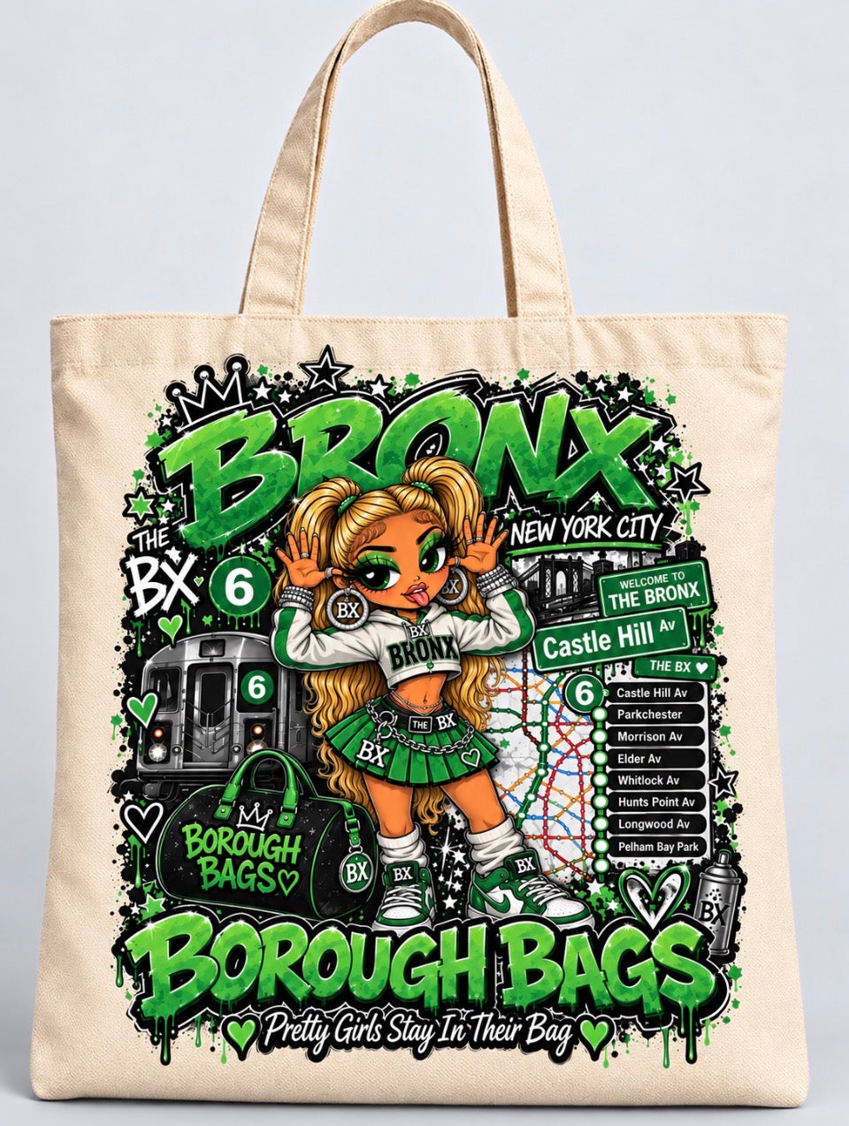 NYC Train Tote Bags – Pick Your Line 🚇🗽
